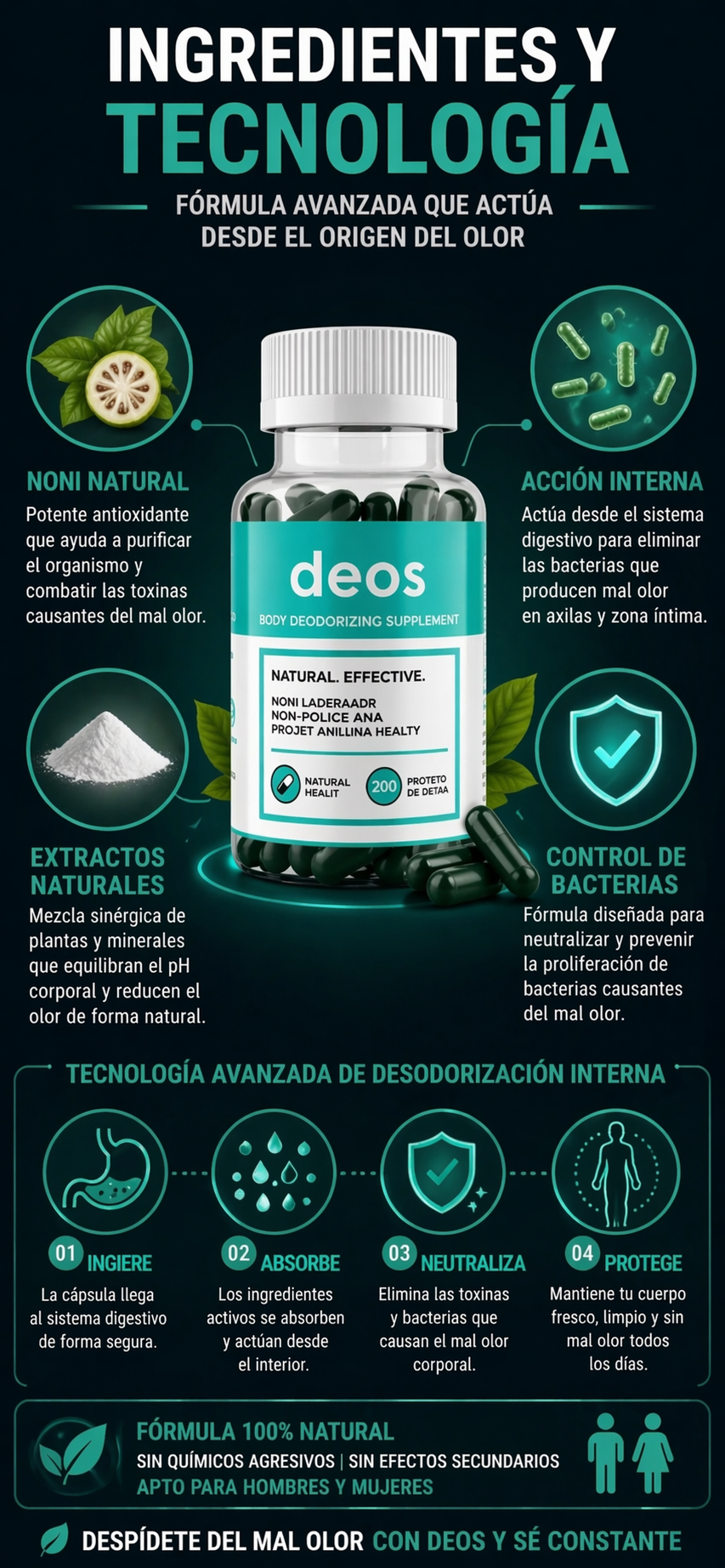 Desodorante en capsulas Natural Freshness